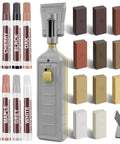All In One Vinyl Floor Repair Kit For Laminate Hardwood And Linoleum Quick Wax Fix For Stains Cracks Dents Holes And Scratches plus markers