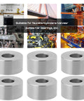 8Pcs 304 Stainless Steel Spacer Sleeves M8 Unthreaded Bushings Gaskets ID 8.2 X OD 20mm, Height 10mm for mechanical equipment