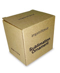 Packaging box for Bulk Pack Of 12 Sublimation Ceramic Ornaments 2.83 Inch Round White Gloss Finish Blank Hanging Ornaments
