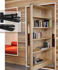 Rugged Heavy Duty Stainless Steel Hidden Door Pivot Hinge System For Wood And Cabinet Doors 360 Degree Rotation