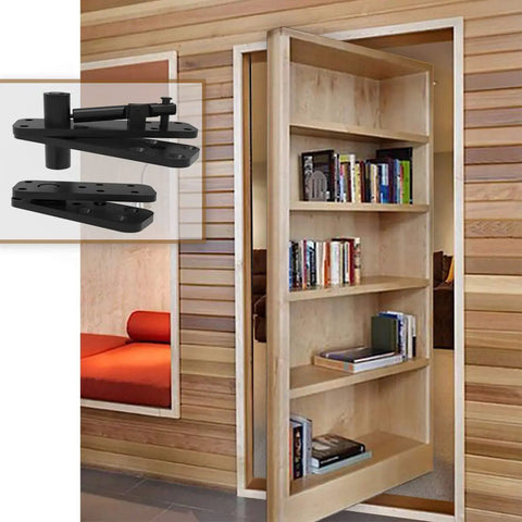 Rugged Heavy Duty Stainless Steel Hidden Door Pivot Hinge System For Wood And Cabinet Doors 360 Degree Rotation