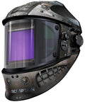 Side view of Auto Darkening Welding Helmet With 180 Degree Panoramic View And Side View True Color Large Viewing Hood Game Changer