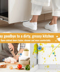 Adhesive Toe Pull For Trash Cabinet Doors Hands Free Foot Operated Door Opener White 1 Pack For Full Overlay Kitchen Cabinets No Drilling