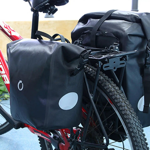Beefy Heavy Duty Bike Bag Mounting Clip With Tool Free Release for high load capacity, durable nylon on bicycle side bag
