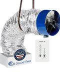 QA-Deluxe 3300 Whole House Fan Delivers Energy Efficient Cooling With Low Voltage Plug And Play 2 Speed Wall Switch With Timer