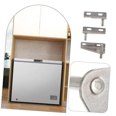 Solid As A Rock Stainless Steel Freezer Hinge Replacement Kit Engineered For Fridge Door Fixes With Hassle Free Snap In Assembly And Tough Build Quality That Powers Through Daily Kitchen Wear Without Skipping A Beat