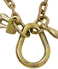 G70 V Chain Bridle With Eight Inch Medium J Hooks T Hook And J Hook Grab Hooks Pear Link Top Fittings Two Foot Legs