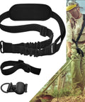 Universal Trimmer Shoulder Strap Harness For Weed Whackers And Leaf Blowers shown with man using EGO String Trimmer