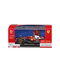 Ferrari 1:43 Die Cast 2025 Season Car With Helmet Hamilton 44 Display Ready Model boxed view