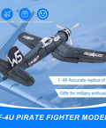 F-4U Corsair Fighter Model Kit 1:48 Scale For Adults Into Warbirds above blue sky background