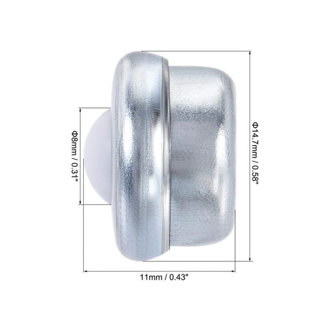 No Sweat Drop In Nylon Ball Transfer Bearings 8mm 360 Swivel Rollers Easy Install For Furniture Transmission Pack Of Six Genuine Hardware With Gotta Love This Smooth Rolling Motion