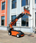 Heavy Duty Electric Glass Vacuum Lifter With Slick Suction Tech For Architectural Panels at a job site, featuring powered suction cups.