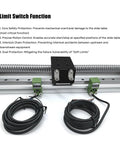 Nema 23 Linear Motor Kit Featuring 80Mm Wide Cnc Sliding Table And Badass Double Rail Stage showing limit switch function protection.