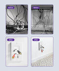 Before and after wall cable setup with Brush Wall Plate Cable Pass Through With Bracket And Cable Hider In Wall Cable Management For TV Mounts And Low Voltage Cables White 2 Pack Ideal For HDMI Coaxial A V And Speaker Wires Or Network RJ45 Cables