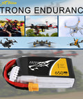 650mAh 4S1P 75C 14.8V LiPo Battery With XT30 Plug For RC Drones And FPV Racing in multiple drone setups