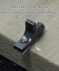 200 Pcs Heavy Duty Zinc Alloy Shelf Pegs for kitchen cabinets, showcased against a wood shelf in a wet setting