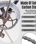 Size 41 20 Feet Roller Chain For Gate Openers Built Tough Carbon Steel Extension Chain on bicycle wheel close-up