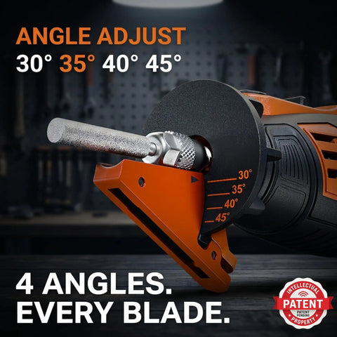 Cordless Hedge Trimmer Sharpener Kit With Four Adjustable Angles 30 To 45 Degrees For Hedge Shears And Trimmers Pro Grade