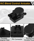 Grab This Quality Hvac Heater Blend Door Actuator And Get Your Rides Cabin Air Working Again For Buick Lacrosse Regal Camaro Caddy Srx Cars With Oe 13372987 Straight Swap Installation Saves Major Bucks At The Shop Today. Image shows actuator with housing and pin connector.