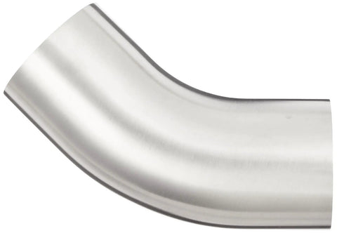 316L Stainless Steel Sanitary Fitting 45 Degree Weld Long Elbow With Tangent For 3 Inch Tube OD Heavy Duty Built To Last