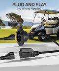 15 Amp 125V Shore Power Inlet With Weatherproof Outlet Receptacle Box And 16 Inch Outdoor Extension Cord for golf carts