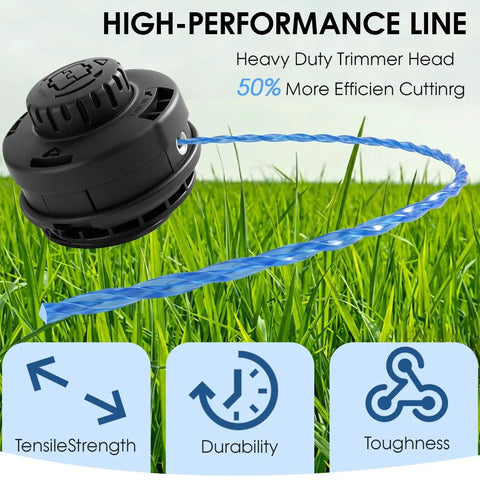 Replacement Weed Eater Head For Kobalt 80V 40V And 24V Cordless Trimmers With 0.080 Inch 17 Ft Dual Line on grass background