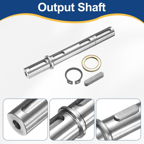 Double Shaft Output 18mm Diameter 164mm Length Low Noise Alloy Steel Shaft With Gaskets S Ring Corner Pin For NMRV040 Worm Reducer