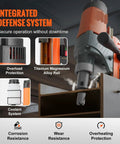Integrated defense system features of Heavy Duty Boss Grade Magnetic Drill 1450W Variable Speed Portable Electric Core Chucker.