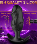 4 Piece Silicone Anal Plug Set For Men And Women With Flared T Bar Base Butt Plugs Waterproof Odorless Beginner To Advanced Training Kit Easy To Clean Comfortable Tapered Tips For Safe Secure Wear
