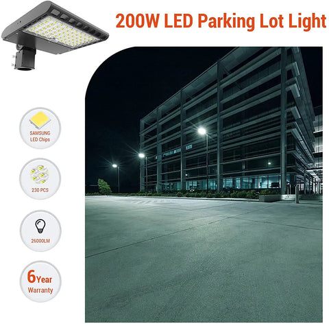 LED Stadium Flood Light Outdoor 30 Degree Beam Kickin' Bright 75000 Lm 5000K Daylight White illuminating parking lot