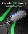 Close-up of zipper on Beefed Up Pro Grow Tent 2.7x2.7 for indoor plants with 2000D Oxford fabric