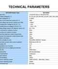Technical parameters for Dead Simple DC Contactor With Magnetic Relay Switch for EV Chargers, detailing voltage, current, and specifications.