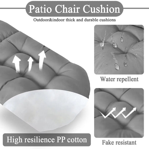 Thick Indoor Outdoor Adirondack Chair Cushion With High Elasticity PP Cotton Water Repellent Fabric detail view