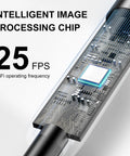 Dual Lens HD Endoscope Camera With Semi Rigid Snake Cable IP67 Waterproof 8 LED Lights Dimmable 1920P Resolution For Industrial Pipeline Inspection Compatible With Smartphones And Tablets Three And A Half Feet Long with 25 FPS WiFi chip