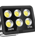 300W LED Stadium Flood Light Outdoor 2050W Equivalent 43500LM Beast Mode Bright Commercial Lighting IP66 Waterproof 5000K