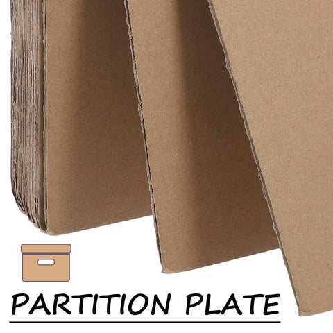 Close-up of 12 Pack Corrugated Paper Moving Box Filler Sheets With Sturdy Construction And Waste Reducing Design