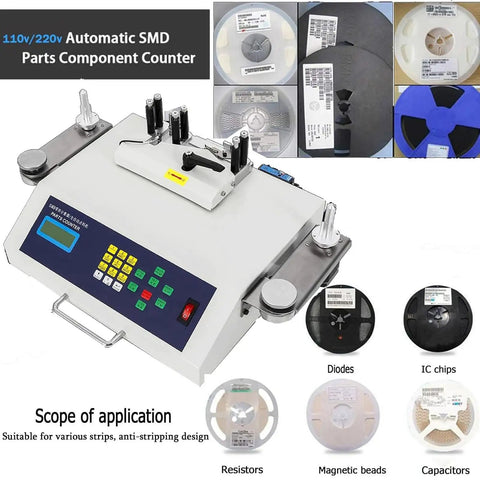 Pro Grade SMT SMD Component Counter With 50W Power And Multi Level Speed Regulation For Precision Parts Processing Fast Frequency Counter With Photoelectric Detection And Fiber Optic Leak Sensor For Accurate Batch Counting, 110V/220V