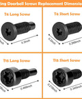 Doorbell Screwdriver Kit With 16 Pieces Screws Torx T6 And T15 Bit Set for Video Doorbell Pro and Elite Battery Changes WiFi Password Reset featuring T6 and T15 screws dimensions.