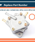 DF52-133-D Fuel Pump Replacement For Honda GX610 GX620 GXV610 GXV620 EB11000 HA4118 HA4120 Engines, square pulse design