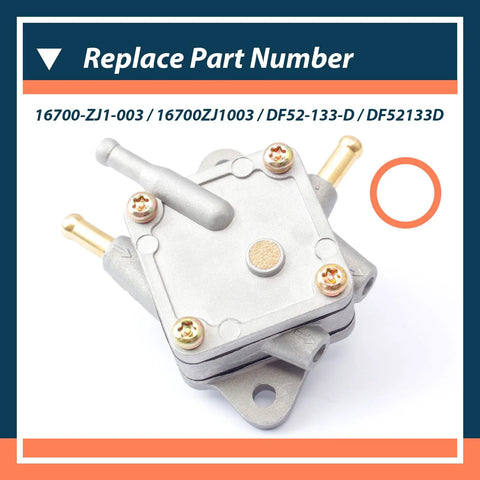 DF52-133-D Fuel Pump Replacement For Honda GX610 GX620 GXV610 GXV620 EB11000 HA4118 HA4120 Engines, square pulse design