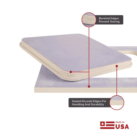 Super Tight Flush Mount Ceiling Access Panel For Drywall With A Rock Solid Forty Five Minute Fire Rating And Tough GFRG Alternative Frame featuring beveled edges.
