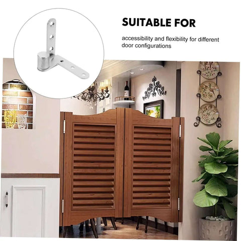 Hidden Door Pivot Hinges Stainless Steel 1 Pair Concealed Hinges For Secret Bookcase Doors with auto-close feature shown in use.