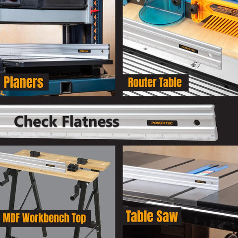 18 Inch Straight Edge For Woodworking Pros, Dope Precise Flatness To Within.001 Inch on planers, router tables, MDF tops, table saws