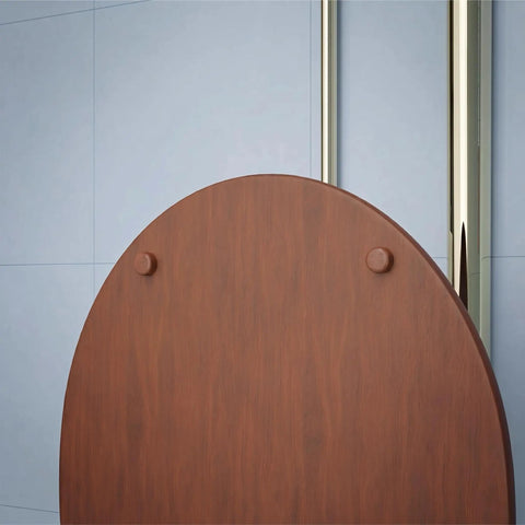 Brown Silicone Toilet Seat Bumpers Set Of 8 Replacement Cushions Non Slip Durable 6 oblong 2 round cones on wooden lid