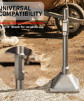 One And One Eighth Inch Hex Tamper Shank And Plate For Electric Jack Hammer Chisel Dirt Compactor on construction site
