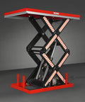 Heavy Duty 4400 Lb Electric Hydraulic Double Scissor Lift Table With 70.1 Inch Lift, 63 By 39.4 Inch Platform, UL Certified Motor