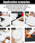 Portable Wood Edge Bander For Straight And Curved Edges With Adjustable Speed And Double Sided Glue Sealing Edges On 7 To 60 mm Width And 0.3 To 3 mm Thickness Ideal For Straight Outer Arc Inner Arc And Curve Edges multiple shapes application