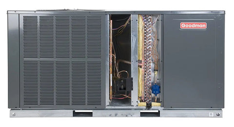 Low Key 3 Ton 13.4 SEER2 Horizontal AC Packaged Unit Solid Cooling Power That Beats The Heat And Keeps Your Space Seriously Comfy All Season In Architectural Gray