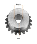 Bevel Gear Set 2M Module 20 Teeth 12mm Shaft Hole 1 To 1 Ratio 90 Degree Right Angle Pinion Gear 45 Steel With 4mm Keyway