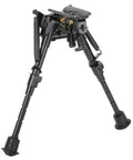 Pivot Bipod 6 to 9 Inch Adjustable Notched Legs Slim Folding Design for Easy Transport, Rifle Stability, and Precision Target Shooting